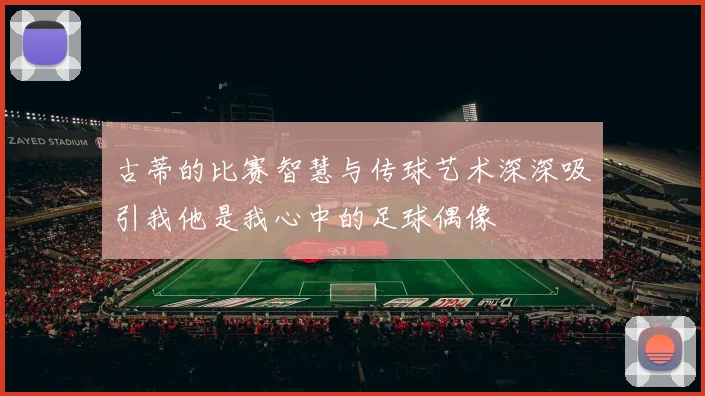 古蒂的比赛智慧与传球艺术深深吸引我他是我心中的足球偶像